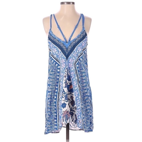 Jealous Tomato Blue Floral Dress | SIZE S - Picture 2 of 5